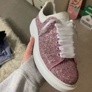 Alexander McQueen Oversized Glitter Sneaker